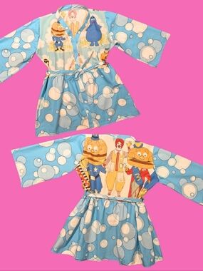 Handmade, Upcycled McDonald's Pillowcase Kimono One Size Fits All
